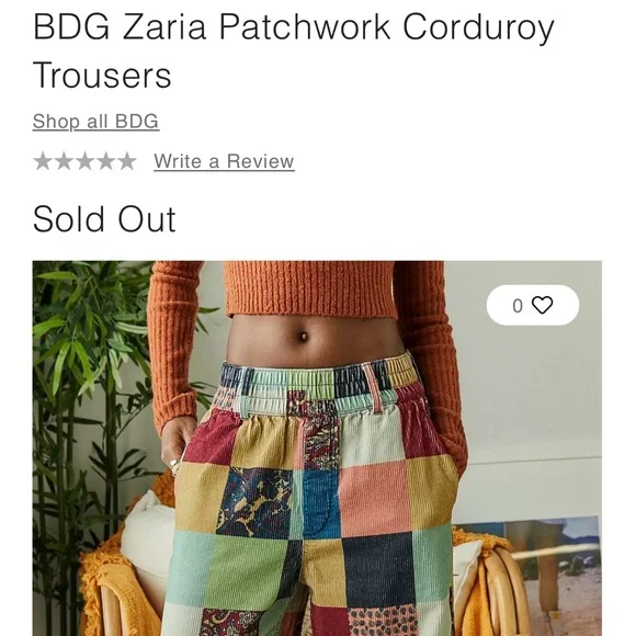 Urban Outfitters Multicolor Patchwork Zaria Cropped Pants - Picture 11 of 16